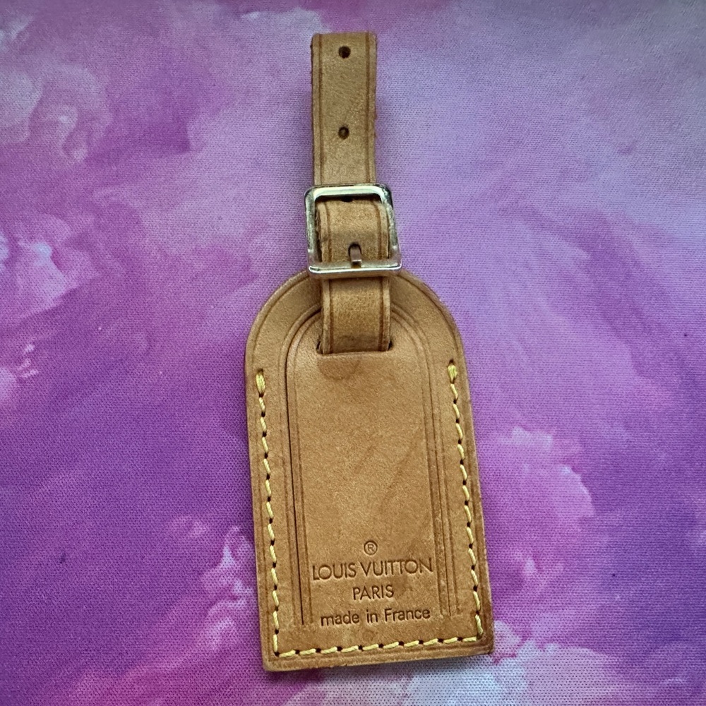 Louis Vuitton Vachetta Luggage Tag (Tan; GUC)